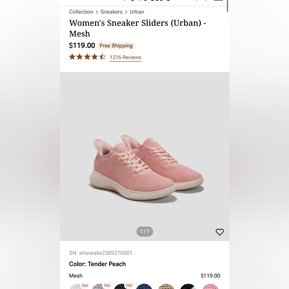 Vivia sneaker sliders (urban mesh)
